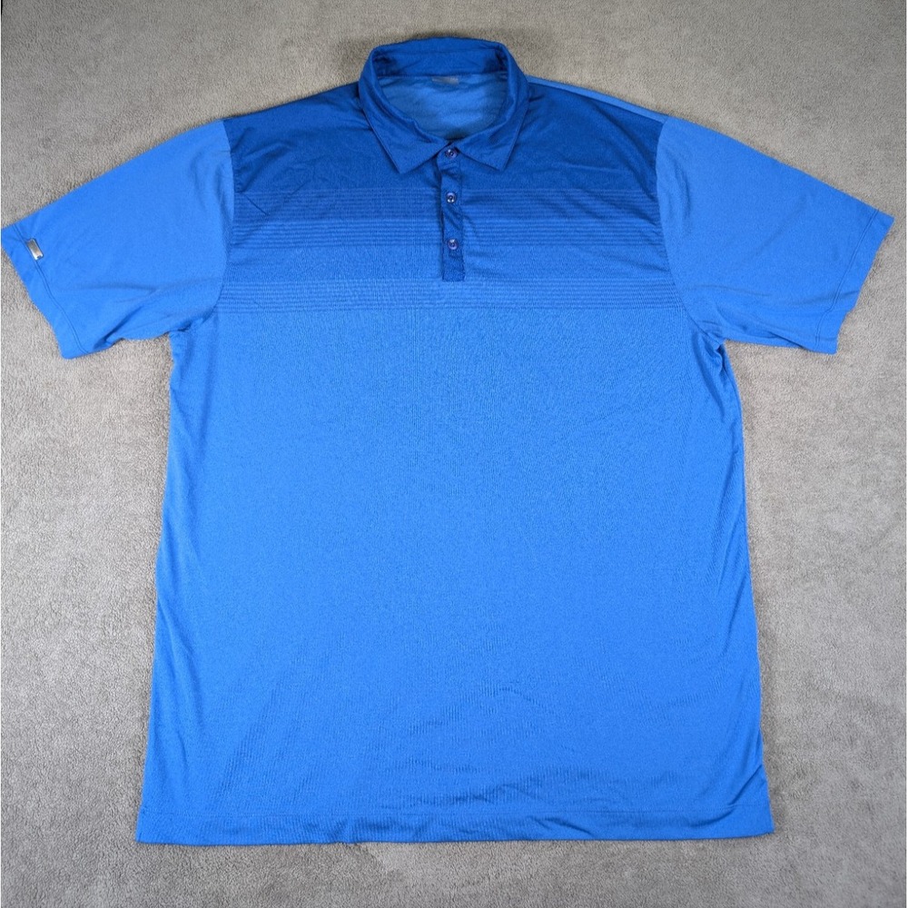 Tehama Mens Golf Short Sleeve Polo Shirt Blue Size 2XL